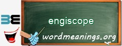 WordMeaning blackboard for engiscope